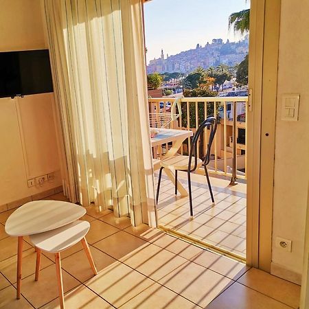 Menton Bord De Mer Studio Calme Avec Balcon, Ascenseur, Climatisation, Ideal Location Quiet Near Sea, Balcony, Elevator, Ac Zewnętrze zdjęcie