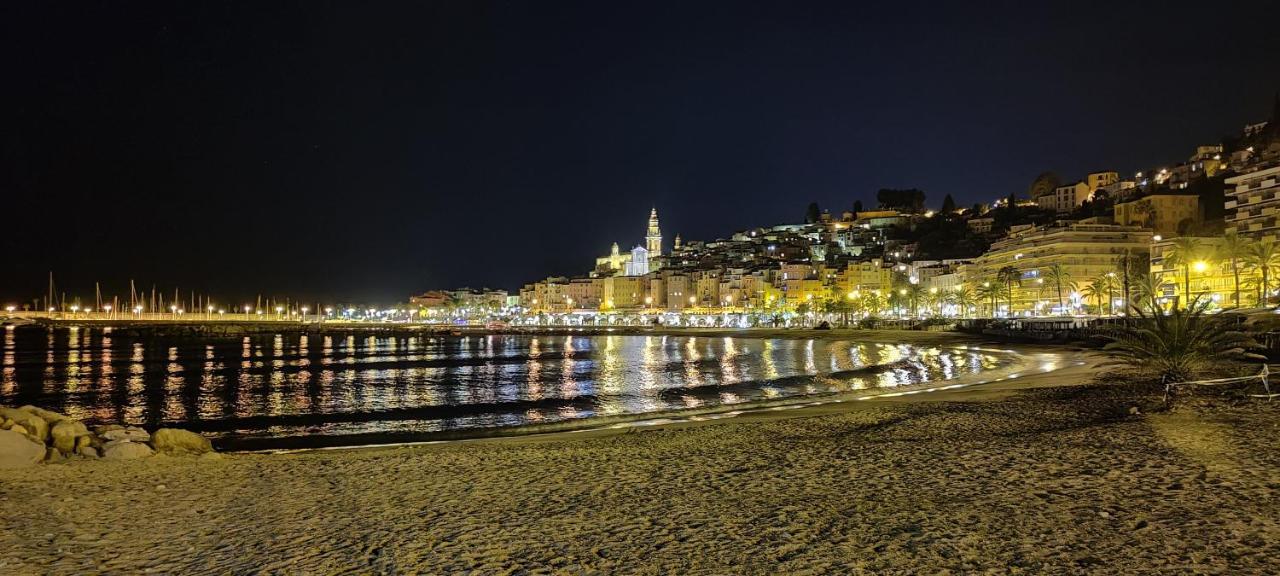 Menton Bord De Mer Studio Calme Avec Balcon, Ascenseur, Climatisation, Ideal Location Quiet Near Sea, Balcony, Elevator, Ac Zewnętrze zdjęcie
