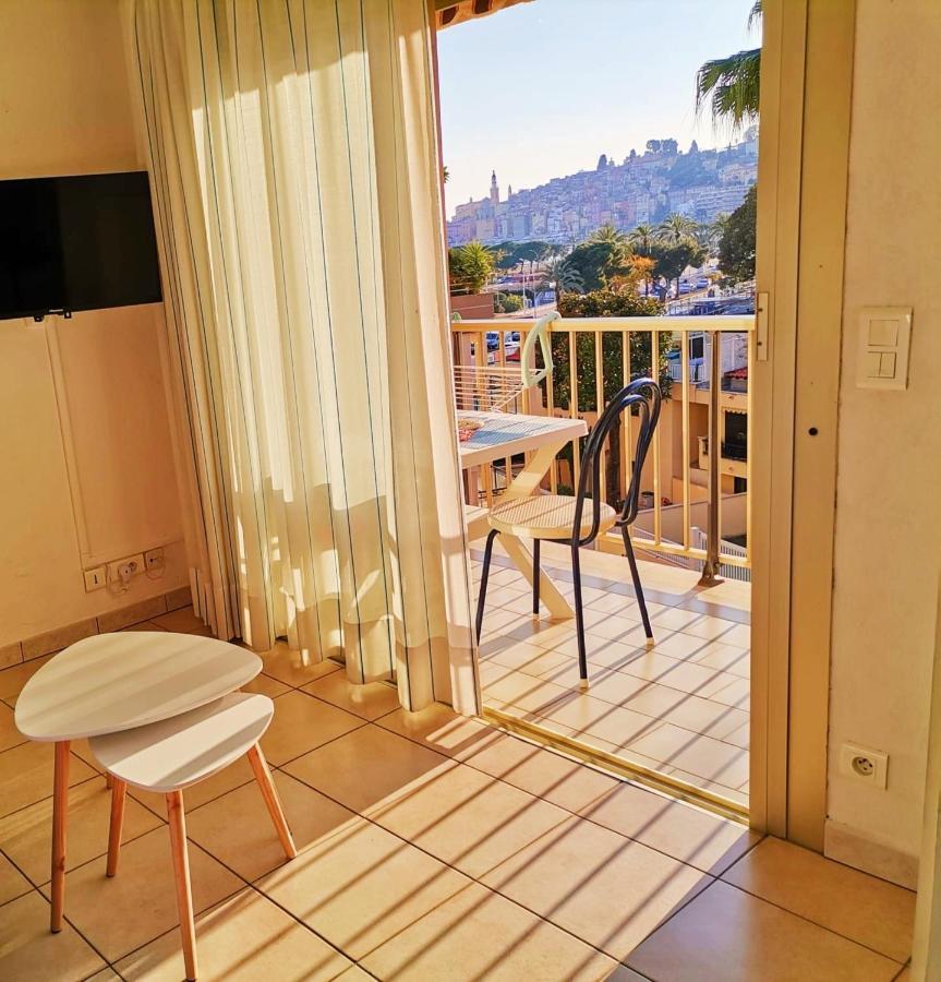 Menton Bord De Mer Studio Calme Avec Balcon, Ascenseur, Climatisation, Ideal Location Quiet Near Sea, Balcony, Elevator, Ac Zewnętrze zdjęcie